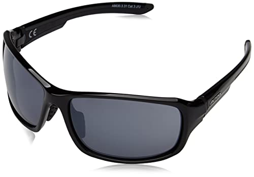 ALPINA LYRON - Verspiegelte und Bruchsichere Sport- & Fahrradbrille Mit 100% UV-Schutz Für Erwachsene, black-grey gloss, One Size von ALPINA