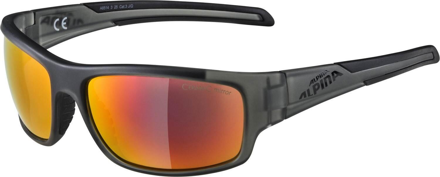 Alpina Testido Sportbrille (325 anthracite matt/black, Ceramic mirror, Scheibe: red mirror (S3)) von Alpina