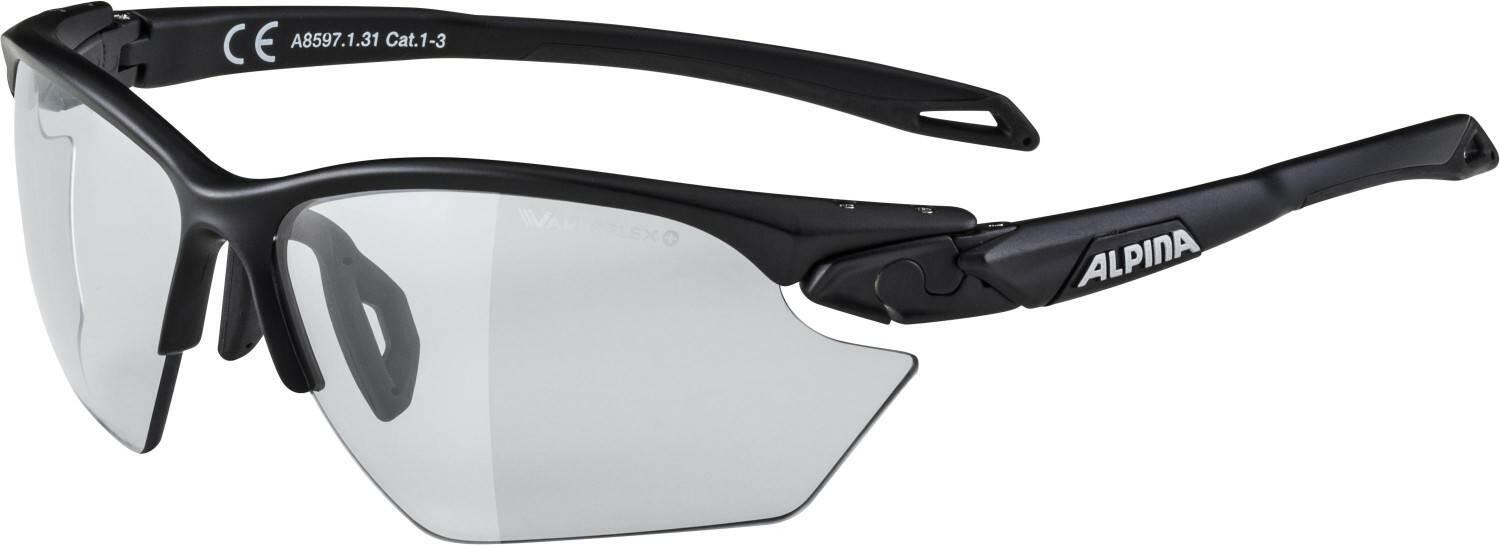 Alpina Twist Five HR small VL+ Sportbrille (131 black matt, Scheibe: Varioflex, black (S1-3)) von Alpina