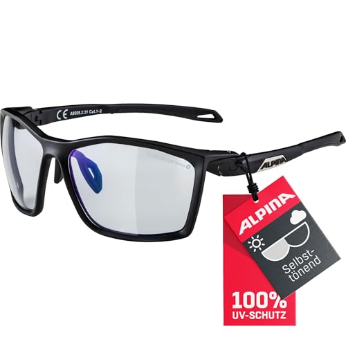 ALPINA TWIST FIVE V - Selbsttönende, Bruchfeste & Beschlagfreie Sport- & Fahrradbrille Mit 100% UV-Schutz Für Erwachsene, black matt, One Size ALPINA TWIST FIVE V - Selbsttönende, Bruchfeste & Beschlagfreie Sport- & Fahrradbrille Mit 100% UV-Schutz Für Erwachsene, black matt, One Size von ALPINA