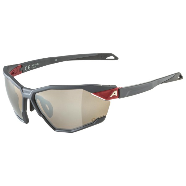 Alpina - Twist Six Q Mirror S3 - Fahrradbrille grau von Alpina