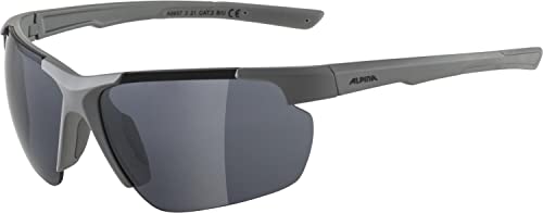 ALPINA DEFEY HR - Verspiegelte und Bruchsichere Sport- & Fahrradbrille Mit 100% UV-Schutz Für Erwachsene, moon-grey matt, One Size von ALPINA