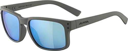 ALPINA KOSMIC - Verspiegelte und Bruchsichere Sonnenbrille Mit 100% UV-Schutz Für Erwachsene, moon-grey matt, One Size von ALPINA