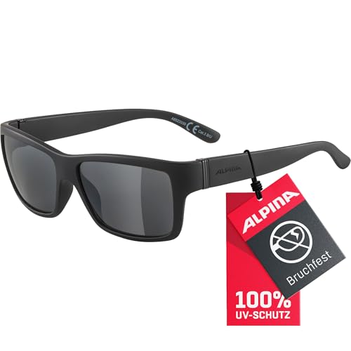 ALPINA KACEY - Verspiegelte und Bruchsichere Sonnenbrille Mit 100% UV-Schutz Für Erwachsene, all black matt, One Size ALPINA KACEY - Verspiegelte und Bruchsichere Sonnenbrille Mit 100% UV-Schutz Für Erwachsene, all black matt, One Size von ALPINA