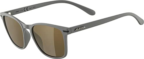 ALPINA YEFE - Verspiegelte und Bruchsichere Sonnenbrille Mit 100% UV-Schutz Für Erwachsene, moon-grey matt, One Size von ALPINA