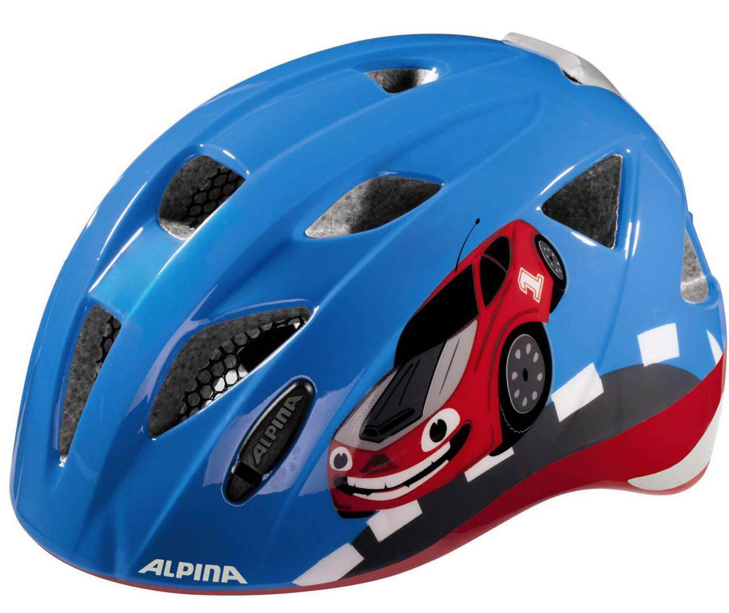 Alpina Ximo Flash Kinderfahrradhelm (47-51 cm, 80 red car) von Alpina