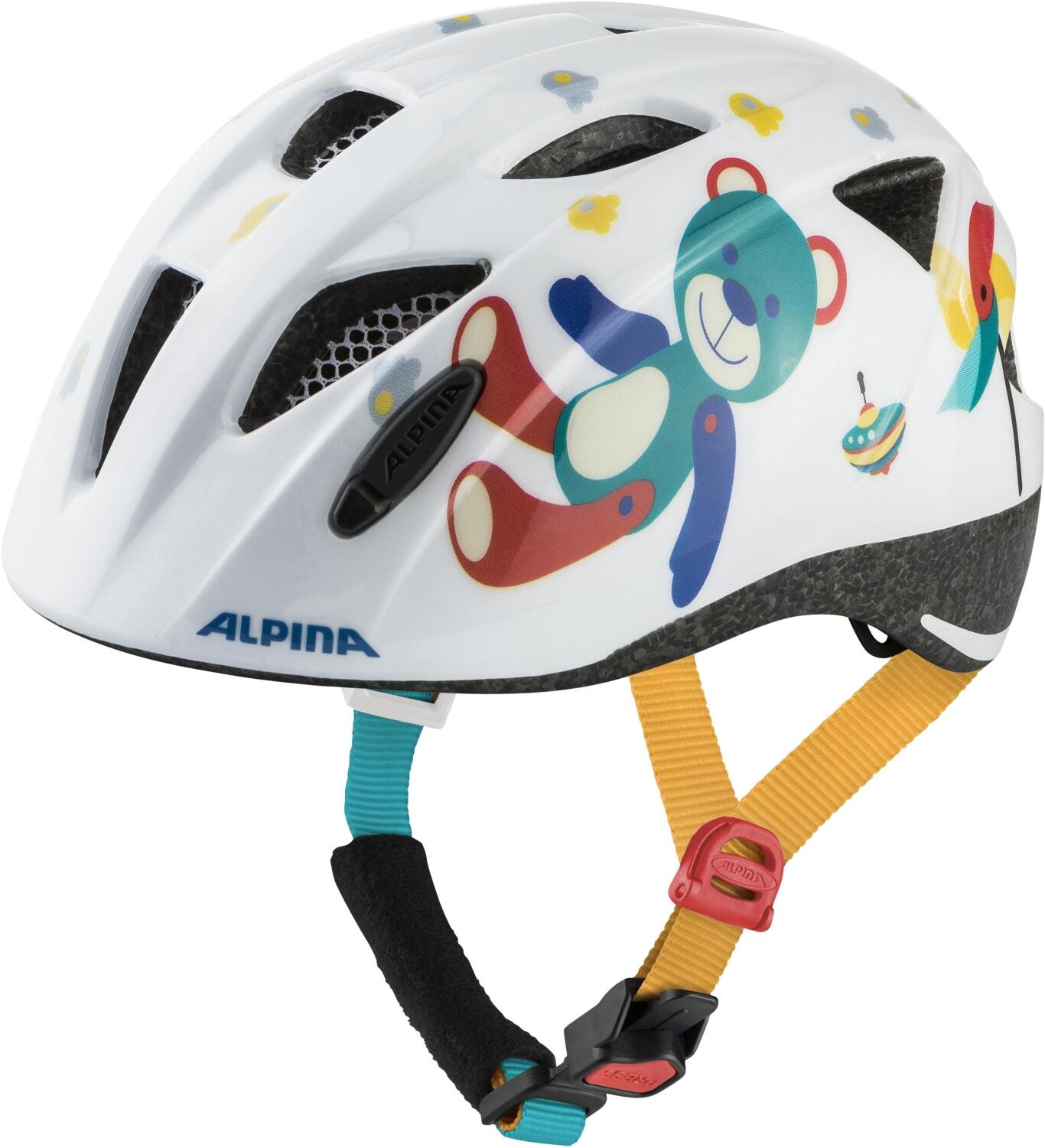 Alpina Ximo Kinderfahrradhelm (47-51 cm, 13 white bear gloss) von Alpina