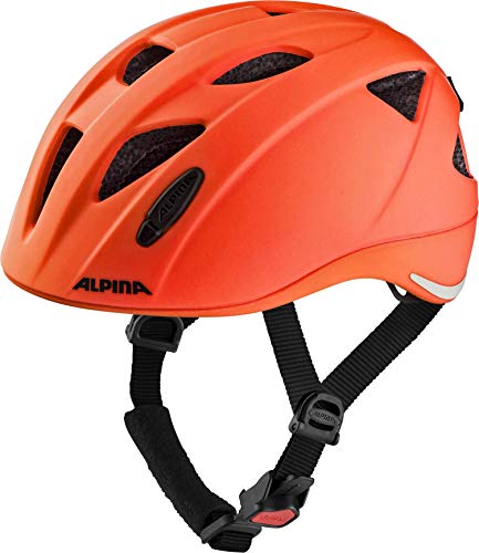 ALPINA XIMO L.E. - Leichter, Sicherer & Bruchfester Fahrradhelm Mit Optionalen LED-Licht Für Kinder, red matt, 45-49 cm von ALPINA