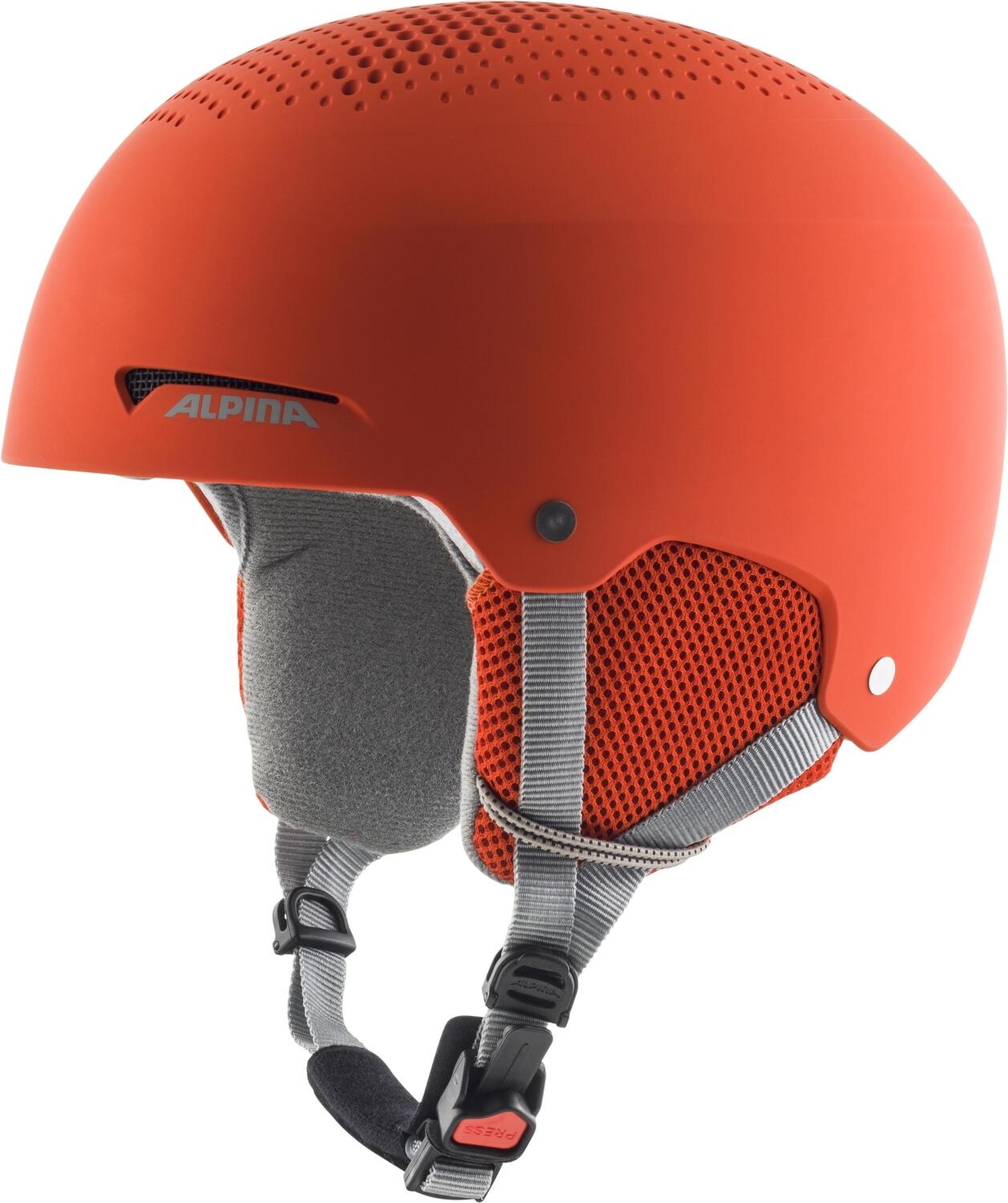 Alpina Zupo Kinder Skihelm (48-52 cm, 40 pumpkin/orange matt) von Alpina