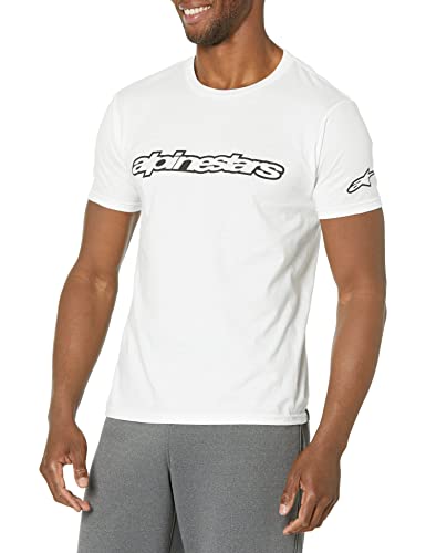 Alpinestars, Wordmark, T-Shirt, Weiss Schwarz, L, Mann von Alpinestars