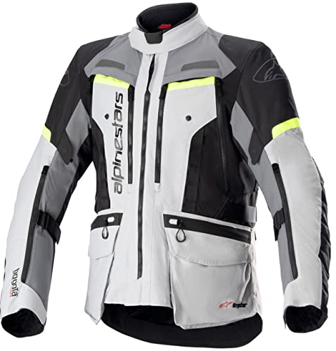 Alpinestars Bogota Pro Drystar Jacke, Größe S, Grau/fluoreszierend gelb von Alpinestars