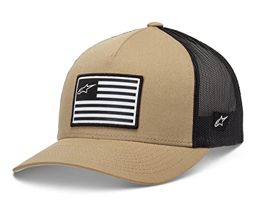 Alpinestars Herren Flag Snapback Baseball Cap, Sand/Schwarz, Einheitsgröße EU von Alpinestars