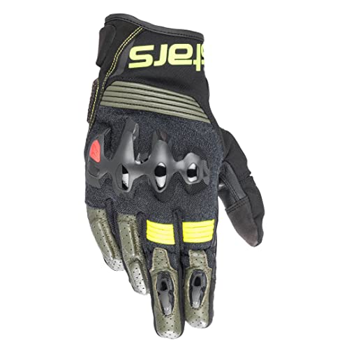 Alpinestars Halo Motorradhandschuhe (Black/Yellow,M) von Alpinestars