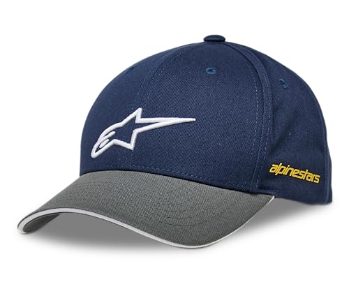 Alpinestars Herren Rostrum Hat Baseball Cap, Blau/Grau, Einheitsgröße von Alpinestars