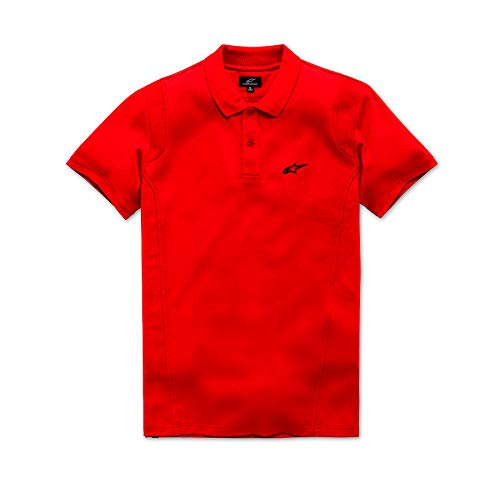 Alpinestars Herren klassisch Geschnittener steppstoff Kurzarm Polo, Rot, L von Alpinestars