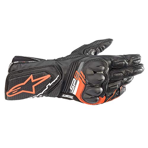 Alpinestars Motorradhandschuhe kurz Motorrad Handschuh SP-8 V3 Sporthandschuh rot M, Unisex, Sportler, Ganzjährig, Leder von Alpinestars