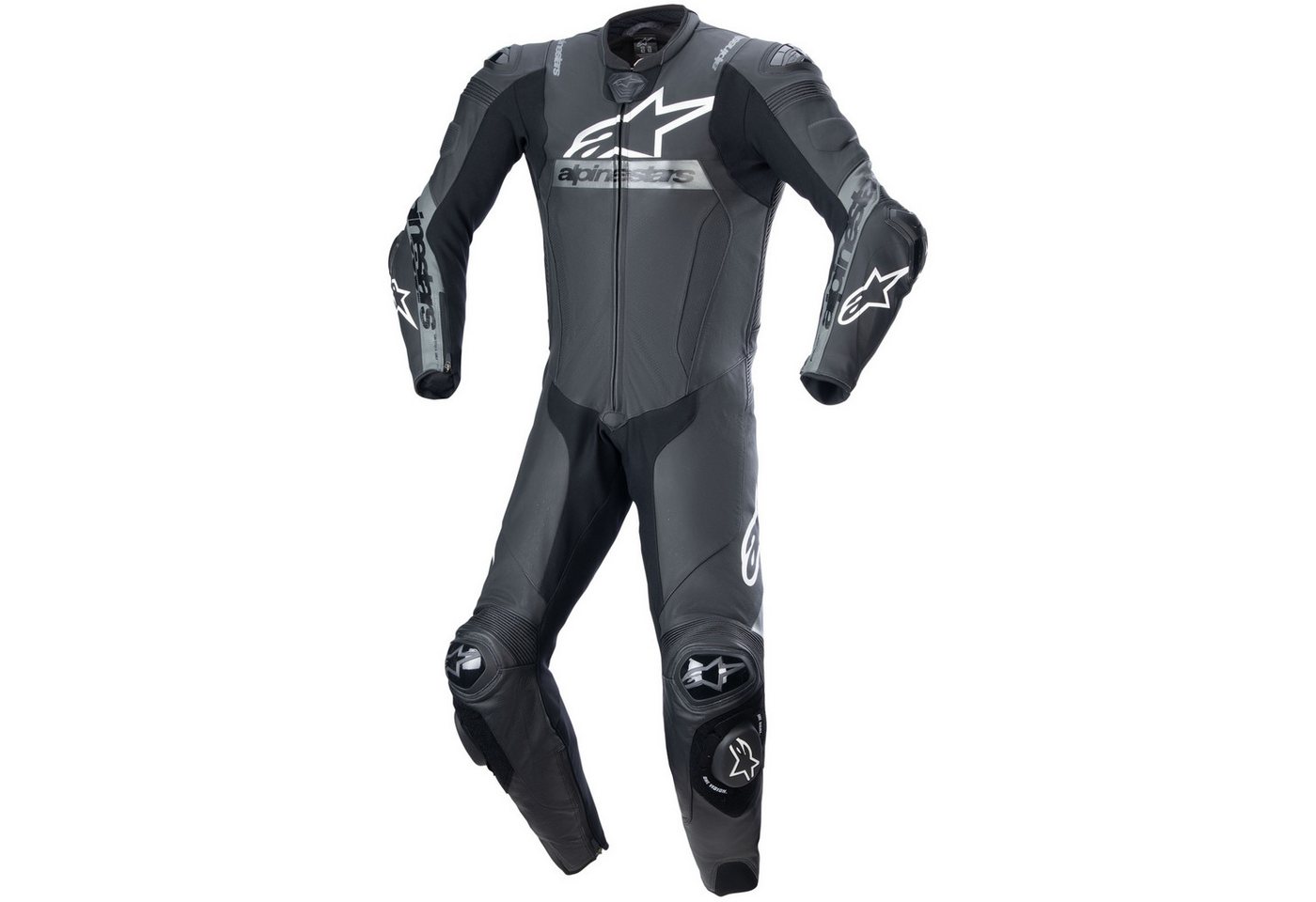 Alpinestars Motorradkombi Alpinestars Missile V2 Ward 1tlg. Lederkombi schwarz / grau 50 von Alpinestars