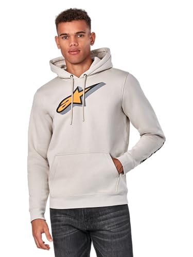 Alpinestars Quickness Hoodie Kapuzenpullover für Herren Fleece Sweatshirt mit Kapuze Weiß S von Alpinestars