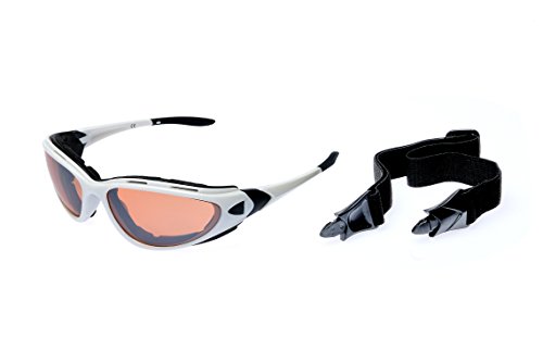 Alpland Radbrille Sonnenbrille Gläser Kontrastverstärkt mit Band und Bügel von Alpland