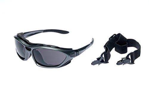 Alpland Schutzbrille, Bergbrille Gletscherbrille Skibrille mit höchstem Sonnenschutz, Cat 4 von Alpland