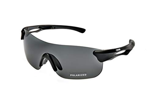 Alpland Schutzbrille Radbrille Gravelbike Cyclocross Rennradbrille large view polarisiert (schwarz, Randlos polarisiert) von Alpland