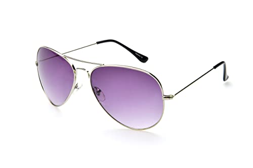 Alpland Sonnenbrille - Pilotenbrille Gestellfarbe Silber Große Form von Alpland