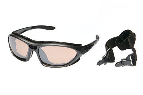 Alpland Sportbrille Sonnenbrille, Radbrille, Bergbrille, Kitebrille polarisiert (MTL- Glas orange kontrastverstärkt) von Alpland