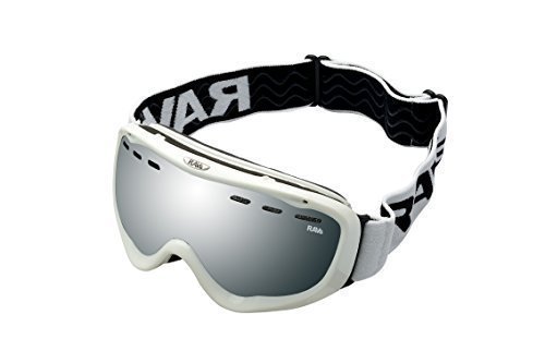 Alpland Unisex Downhill Skibrille Schneebrille Snowboardbrille (Weiß) von Alpland