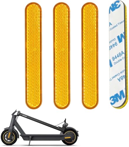 Alriedy 4 Stück Scooter Seitenabdeckung Reflektor für Segway Ninebot Max G30/G30D, G30E, G30LP Serie, Reflektierende Radabdeckung für Mehr Sicherheit, Selbstklebend Alriedy 4 Stück Scooter Seitenabdeckung Reflektor für Segway Ninebot Max G30/G30D, G30E, G30LP Serie, Reflektierende Radabdeckung für Mehr Sicherheit, Selbstklebend von Alriedy