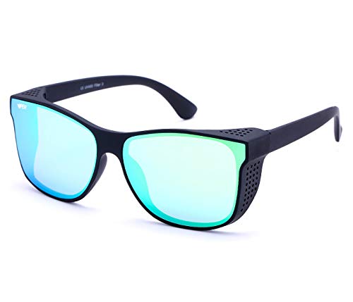 Alsino Viper Sonnenbrille Überbrille Leichte Brille Farbige Gläser mit UV 400 Schutz Viper Eyewear Collection in verschiedenen Modellen Herren Damen inkl. Brillenetui Unisex (grün) von Alsino