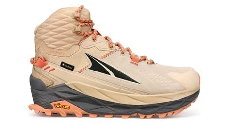 altra olympus 5 hike mid gtx damen wanderschuhe beige von Altra