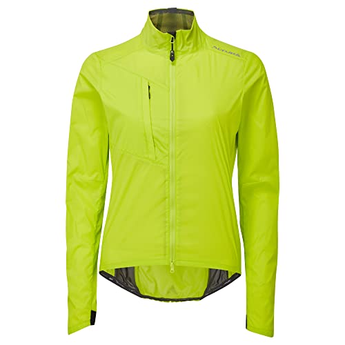 Altura Airstream Damen-Fahrradjacke, leicht, wasserabweisend, verstaubar, Limettengrün – 40 von Altura