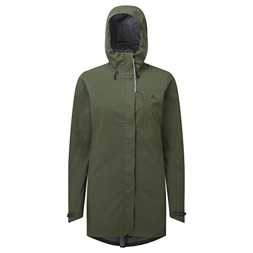 Altura Damen Grid Parka Wasserdichte Reflektierende Fahrradjacke – Olivgrün – 10 von Altura