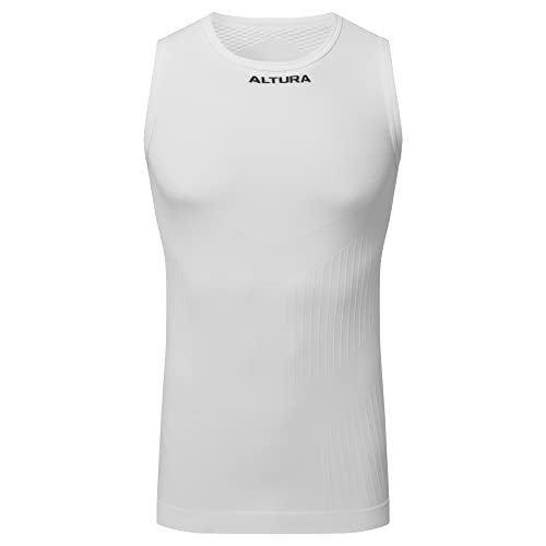 Altura Unisex Tempo Seamless Sleeveless Thermo Radsport Baselayer - Weiß - Medium/Large von Altura