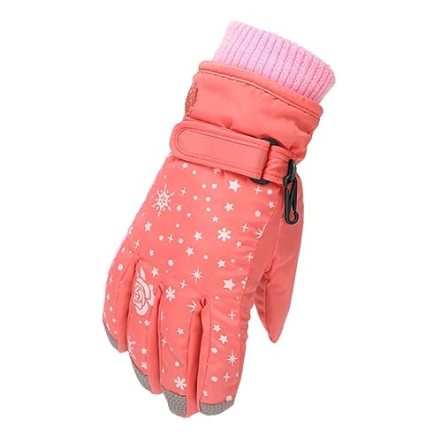 Skihandschuhe für Kinder 3-7 Jahre Jungen Mädchen Wasserdichte Winddichte Winterhandschuhe Warm Sporthandschuhe Snowboard Handschuhe für Outdoor-Sport in Winter Fahrradhandschuhe Warme Handschuhe von Alueeu