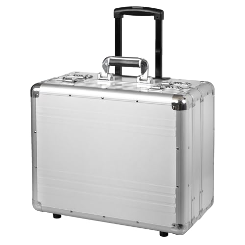 ALUMAXX 45150 Multifunkions Koffer CHALLENGER, Piloten Koffer Aluminium, Fotokoffer Alu, Pilotentrolley, Alutrolley ca. 103 cm, Trolley, Koffer ca. 45 cm, Silber, 45 × 38,5 × 25 cm ALUMAXX 45150 Multifunkions Koffer CHALLENGER, Piloten Koffer Aluminium, Fotokoffer Alu, Pilotentrolley, Alutrolley ca. 103 cm, Trolley, Koffer ca. 45 cm, Silber, 45 × 38,5 × 25 cm von Alumaxx