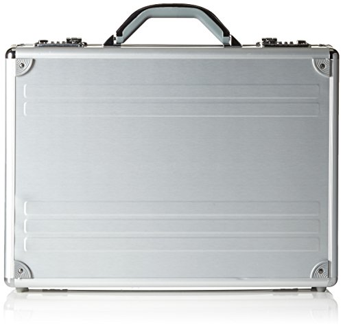 ALUMAXX 45131 Laptop-Attaché-Koffer Kronos aus silbernen Aluminium, Aktenkoffer mit 17'' Laptop-Fach, Dokumentenkoffer ca. 34,5 x 46 x 12 cm, Attachekoffer Silber ALUMAXX 45131 Laptop-Attaché-Koffer Kronos aus silbernen Aluminium, Aktenkoffer mit 17'' Laptop-Fach, Dokumentenkoffer ca. 34,5 x 46 x 12 cm, Attachekoffer Silber von Alumaxx