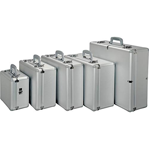 ALUMAXX 45137 Multifunktionskoffer Stratos III, Piloten Koffer Aluminium, Aktenkoffer Alu, Fotokoffer mit Polsterschaum, Pilotenkoffer ca. 46 cm, Silber, Koffer 46 × 36,5 × 14 cm ALUMAXX 45137 Multifunktionskoffer Stratos III, Piloten Koffer Aluminium, Aktenkoffer Alu, Fotokoffer mit Polsterschaum, Pilotenkoffer ca. 46 cm, Silber, Koffer 46 × 36,5 × 14 cm von Alumaxx