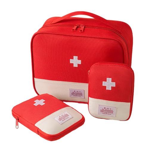 Alwida Notfall-Medizintasche, Nylon-Ersthelfer-Tasche, tragbare Rettungstasche, Campingzubehör-Überlebensset, kompakte Aufbewahrungstasche für Notfälle, Ersthelfer-Tasche für Zuhause, Wandern, Reisen von Alwida