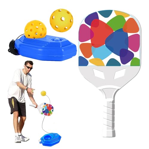 Pickle Ball Trainer-Set – Pickle Ball Paddel-Set | Komplettes Einsteiger-Set | Rutschfestes -Set Für Anfänger | Leichter -Trainer, Niedliche -Schläger Für D von Alwida