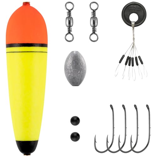 Alwonder 30 g Makrelen-Posen-Set zum Makrelenangeln, inklusive Perlen, Köderhalterhaken, Wirbel und Schwimmstopps, komplettes Zubehör für Dorsch oder Raubtiere, 1 Packung Alwonder 30 g Makrelen-Posen-Set zum Makrelenangeln, inklusive Perlen, Köderhalterhaken, Wirbel und Schwimmstopps, komplettes Zubehör für Dorsch oder Raubtiere, 1 Packung von Alwonder