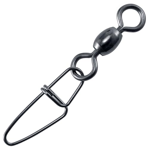 Alwonder 50 STK Karabiner Angelwirbel Snaps Angeln + Tönnchenwirbel - Snaps zum Spinnfischen Inhänger zum Spinnfischen, Hechtwirbel, Hechtvorfach Hai Meer Fluss Angelzubehör Karabinerwirbel #8+1 Alwonder 50 STK Karabiner Angelwirbel Snaps Angeln + Tönnchenwirbel - Snaps zum Spinnfischen Inhänger zum Spinnfischen, Hechtwirbel, Hechtvorfach Hai Meer Fluss Angelzubehör Karabinerwirbel #8+1 von Alwonder