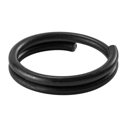 Alwonder 50 STK Mattschwarz Split Ringe - Sprengringe für Kunstköder 4mm, Springringe zum Hakenwechsel, Edelstahl Split Splitring für Angelköder Anschluss Wirbel, Befestigungsring Angeln Zubehör Alwonder 50 STK Mattschwarz Split Ringe - Sprengringe für Kunstköder 4mm, Springringe zum Hakenwechsel, Edelstahl Split Splitring für Angelköder Anschluss Wirbel, Befestigungsring Angeln Zubehör von Alwonder