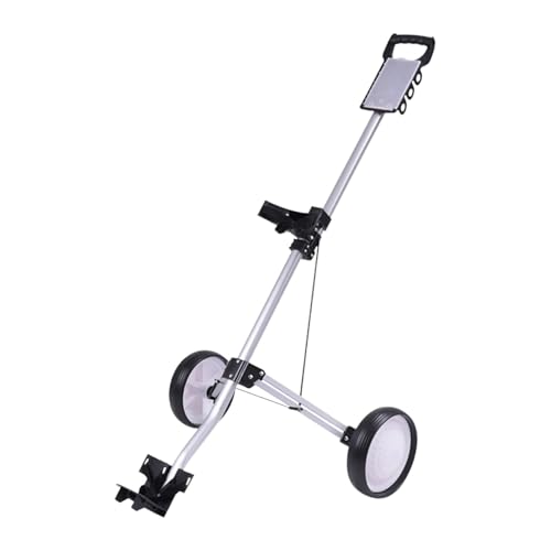 Amagogo 2-Rad-Golf-Push-Pull-Cart, Golf-Trolley-Cart, Golftaschen-Zubehör, Golf-Push-Trolley-Cart für Golfschlägerspieler im Freien von Amagogo