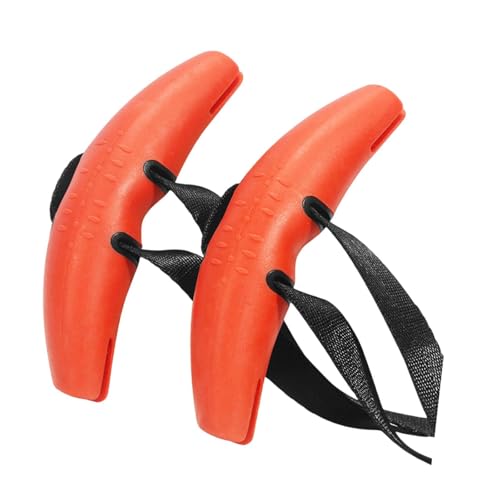 Amagogo 2X Fitness Griffe Tranining Grip Griffe rutschfeste Übung Griffe Maschinen Aufsätze für Kreuzheben Pilates Sport, Orange von Amagogo