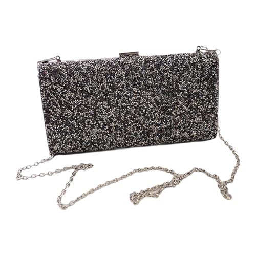 Amagogo Abendtasche Handtasche Glitzer Abend Clutch für Abendveranstaltungen Party Hochzeit, Grau von Amagogo