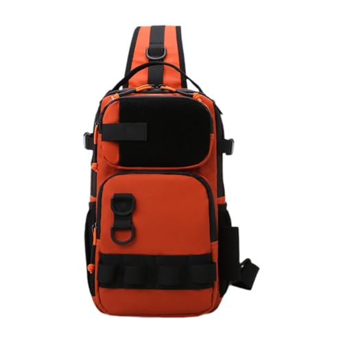 Amagogo Angel-Brusttasche, wasserdichte -Brusttasche für Damen und Herren, leicht, zum Wandern, Orange von Amagogo