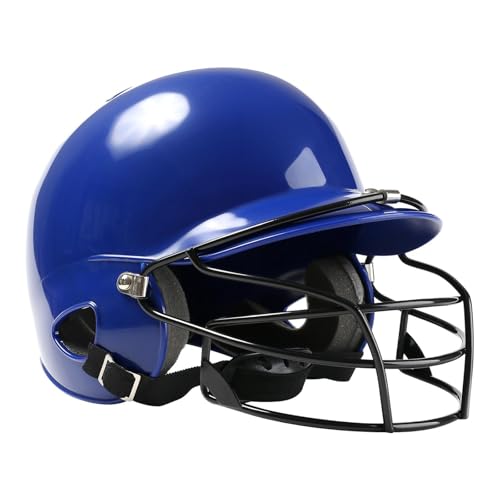 Amagogo Baseball-Schlaghelm mit Gesichtsmaske, Schutz für Männer und Frauen, Softball-Helm, atmungsaktiv, für Erwachsene, Gesichtsschutz, Blau Amagogo Baseball-Schlaghelm mit Gesichtsmaske, Schutz für Männer und Frauen, Softball-Helm, atmungsaktiv, für Erwachsene, Gesichtsschutz, Blau von Amagogo