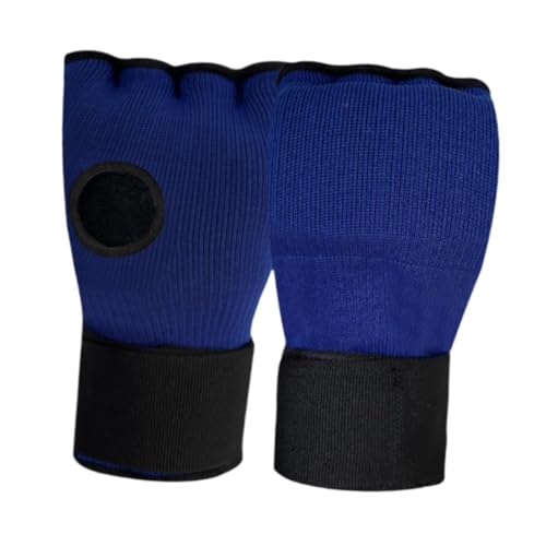 Amagogo Boxhandbandagen, Innenhandschuhe unter den Handschuhen, Schutz, verstellbare Schnell-Handgelenkschlaufen für Taekwondo, MMA, Sparring, Sanda, Karate, Blau von Amagogo