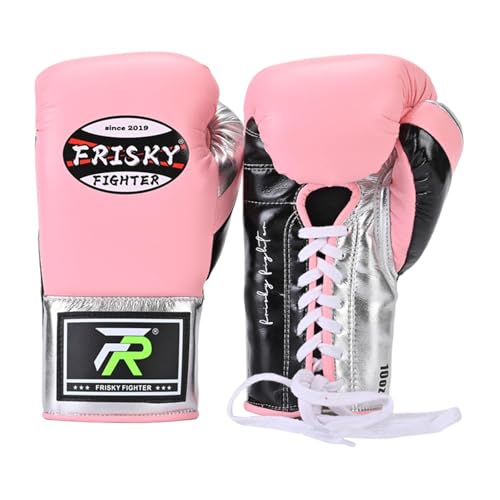 Amagogo Boxhandschuhe PU- Boxsackhandschuhe Atmungsaktive Bequeme Sparringshandschuhe für Muay Thai Kickboxen, Rosa 12oz von Amagogo